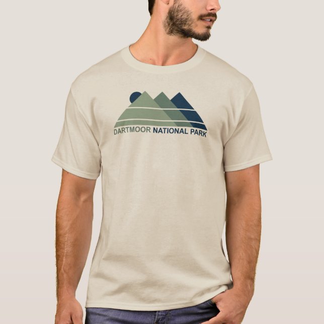 T-shirt Dartmoor National Park Mountain Sun (Devant)