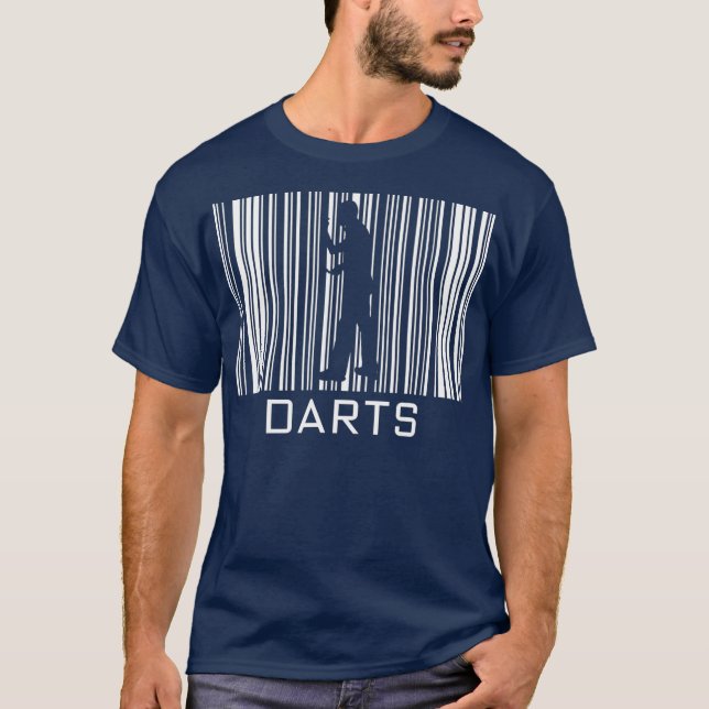 T-shirt Darts Barcode Hobby et Sport Idée cadeau (Devant)