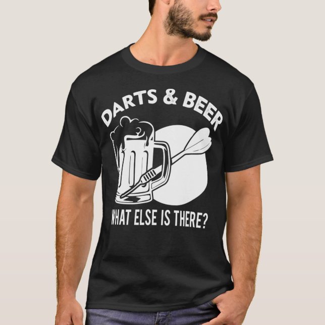 T-shirt Darts Boire Drôle Hobbies Citations Dart Player (Devant)