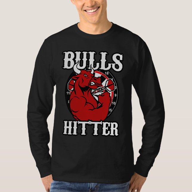 T-shirt Darts Bull Bullseye Hitter Strong 180 Champions (Devant)