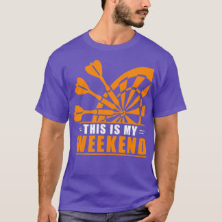 T-shirt Darts C'Est Mon Weekend Dart Player Dart Lover