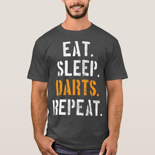 T-shirt Darts Dart Player Cadeau Vintage (Devant)