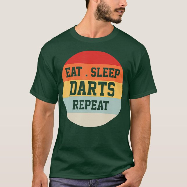 T-shirt Darts Dart Player Retro Funny Cadeau (Devant)