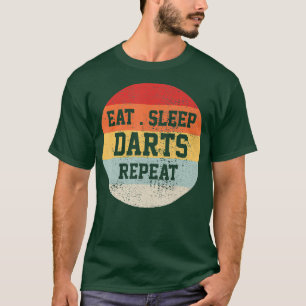 T-shirt Darts Dart Player Retro Vintage Funny Cadeau