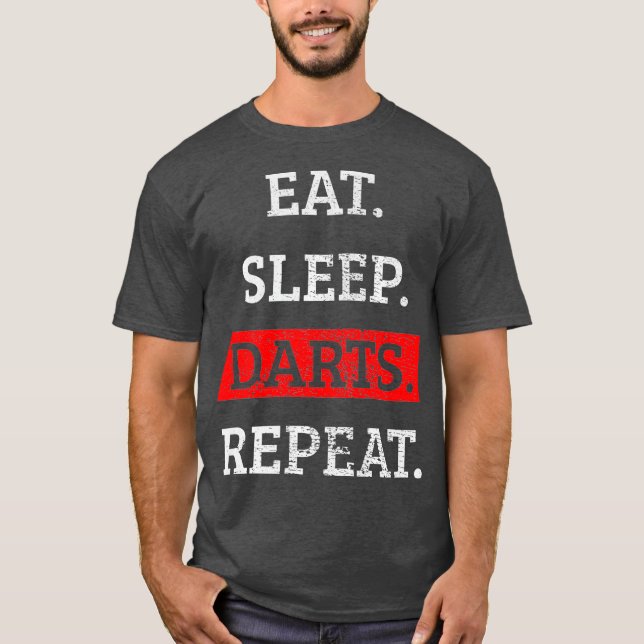 T-shirt Darts Dart Player Vintage cadeau Premium (Devant)