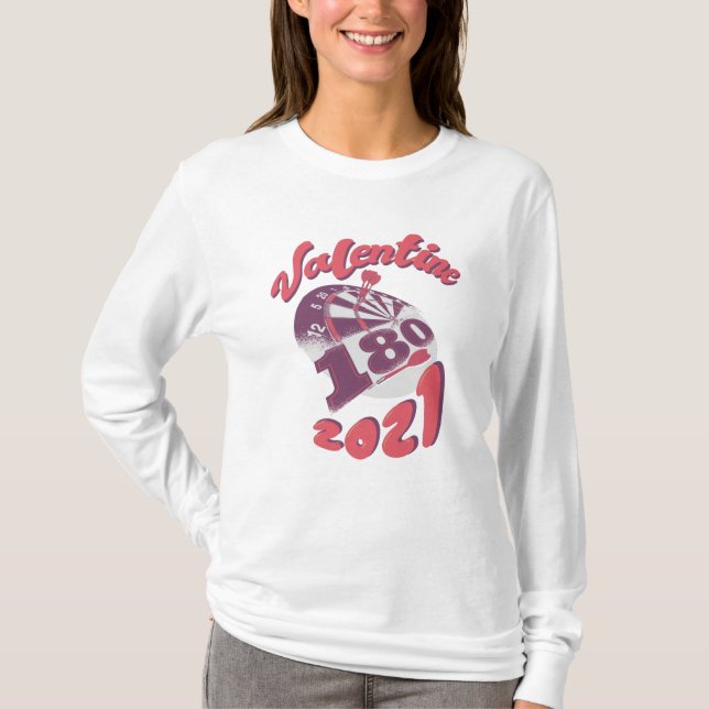 T-shirt Darts est mon Saint-Valentin 2021 (Devant)