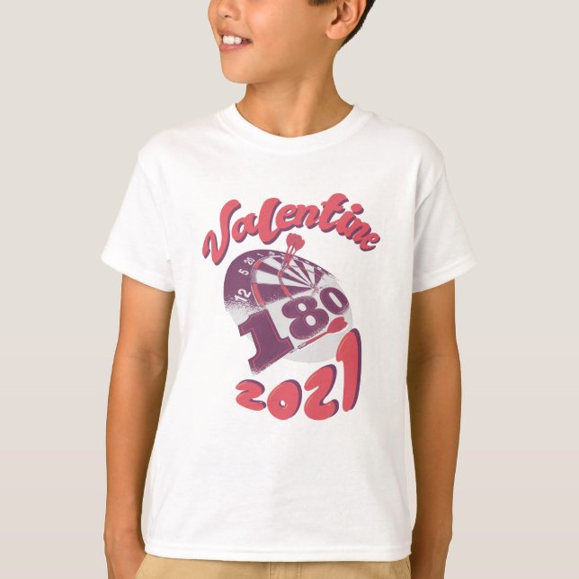 T-shirt Darts est mon Valentin 2021 (Devant)