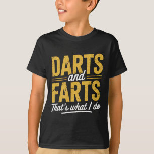 T-shirt Darts Farts Drôle Dart Dit Sarcasm Dart Hommes Wo