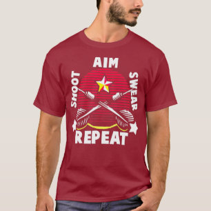 T-shirt Darts humoristiques Citation fléchettes Planche Bi