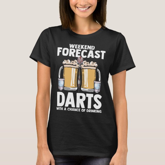 T-shirt Darts Jeu Dart Jeter Taureau Taureau Dard Dart Pla (Devant)