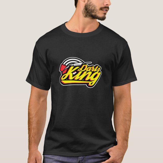 T-shirt Darts King Lover Darts Player (Devant)