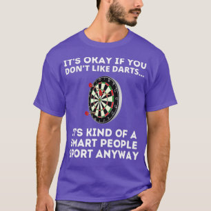 T-shirt Darts Smart Personnes Sport Chemise Funny Fesses