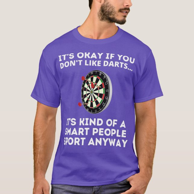 T-shirt Darts Smart Personnes Sport Chemise Funny Fesses (Devant)