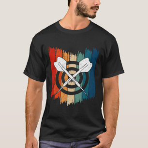 T-shirt Darts vintages fléchettes rétro fléchissantes et R