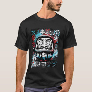 T-shirt Daruma Poupée Japonaise Lucky Charme
