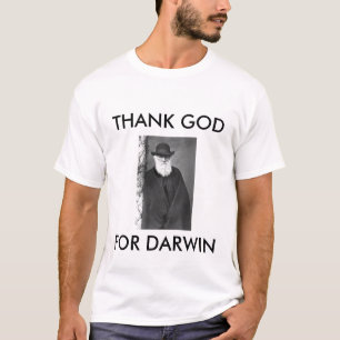 T-shirt darwin1, REMERCIENT UN DIEU, DE DARWIN