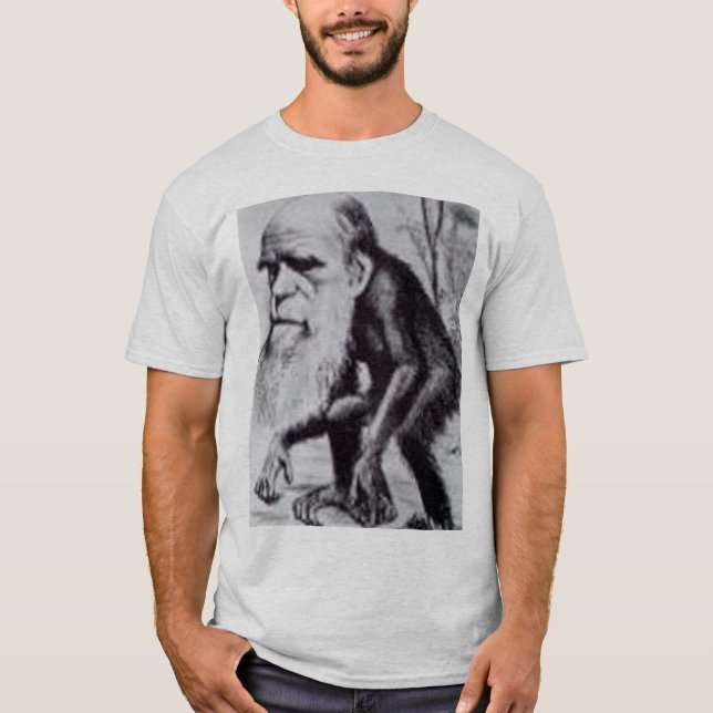 T-shirt Darwin est une singe (Devant)