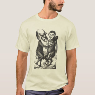 T-shirt Darwin et singe