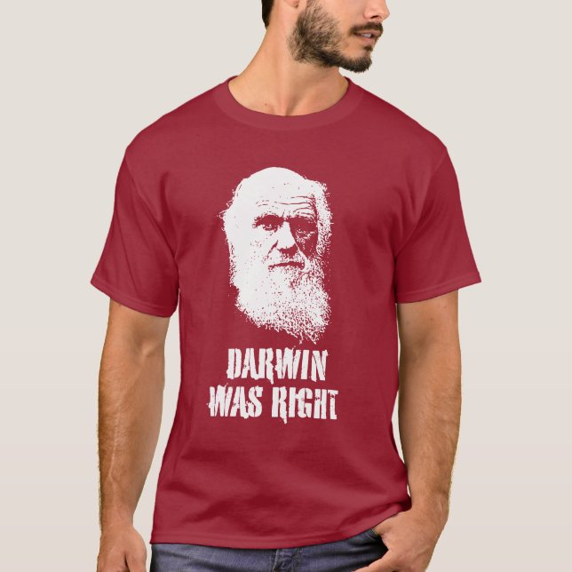 T-SHIRT DARWIN ÉTAIT EXACT (Devant)