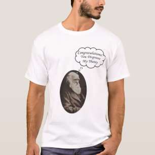 T-shirt Darwin réfutent la théorie