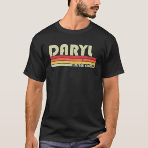 T-shirt DARYL Nom Personnalisé Retro Vintage 80S 90S Birt