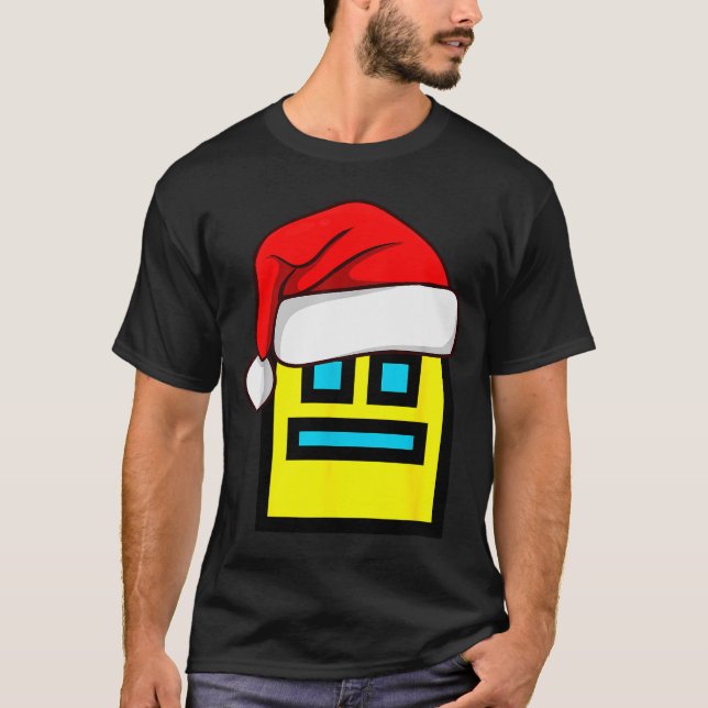 T-shirt Dash Geometry Repeat Christmas Santa Hat Game Vide (Devant)