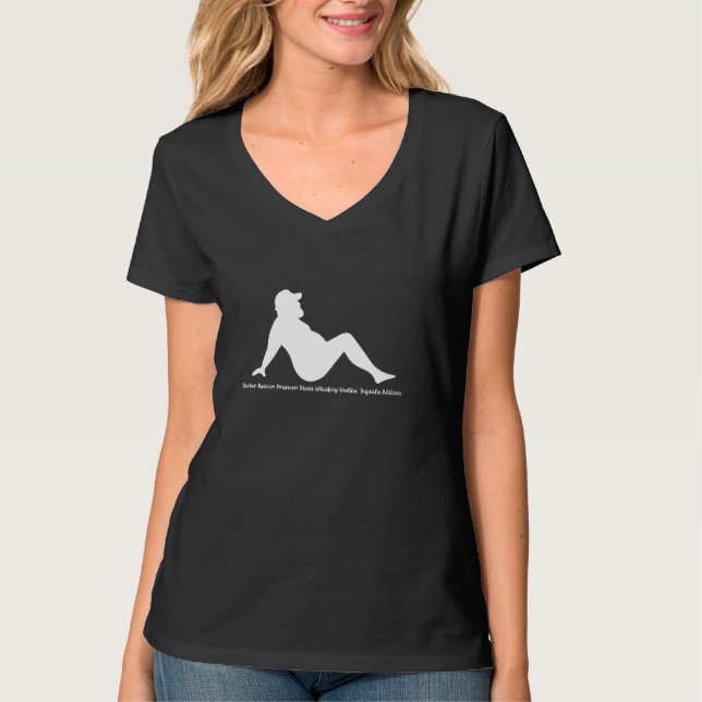 T-shirt Dasher Dancer Prancer Vixen Whiskey Vodka (Devant)