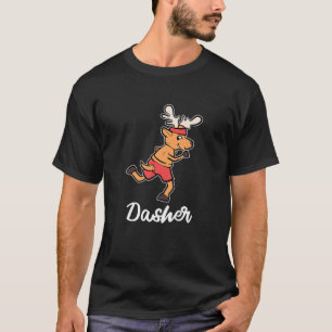 T-shirt Dasher Reindeer Costume de Noël laid Noël S