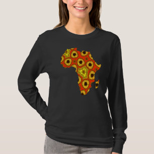 T-shirt Dashiki Imprimer Carte Africaine Tribal Ethnic Ken