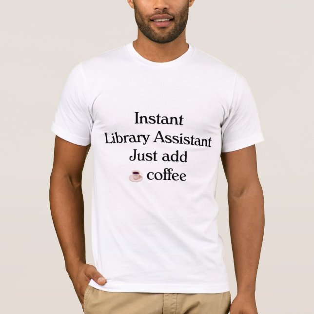 T-shirt d'assistant de bibliothécaire (Devant)