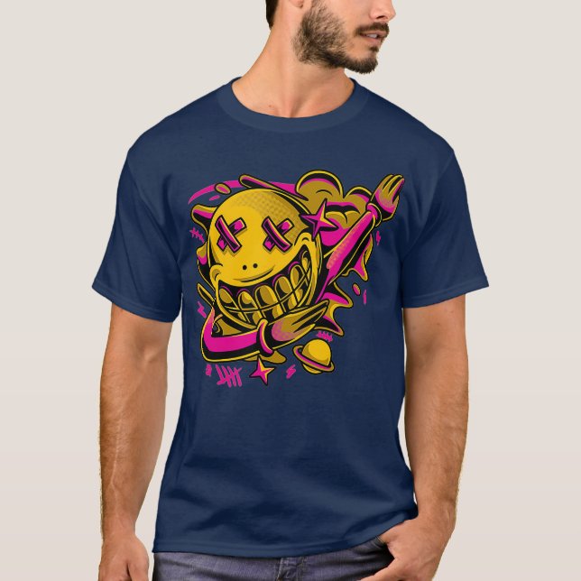 T-shirt DAT DAB - Vêtement DJ souriant (Devant)