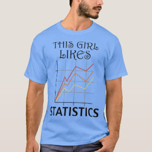 T-shirt Data Analyst Girkes aime Statistiques Feuille de c