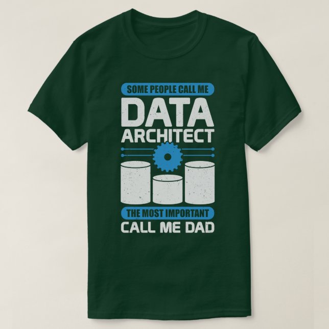 T-shirt Data Architecture Database Architect Papa Don (Design devant)
