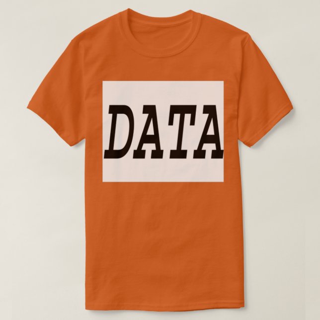 T-shirt Data is Information is Knowledge (Design devant)