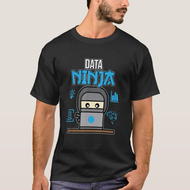 T-shirt Data Ninja Analyste de données Scientifique inform (Devant)