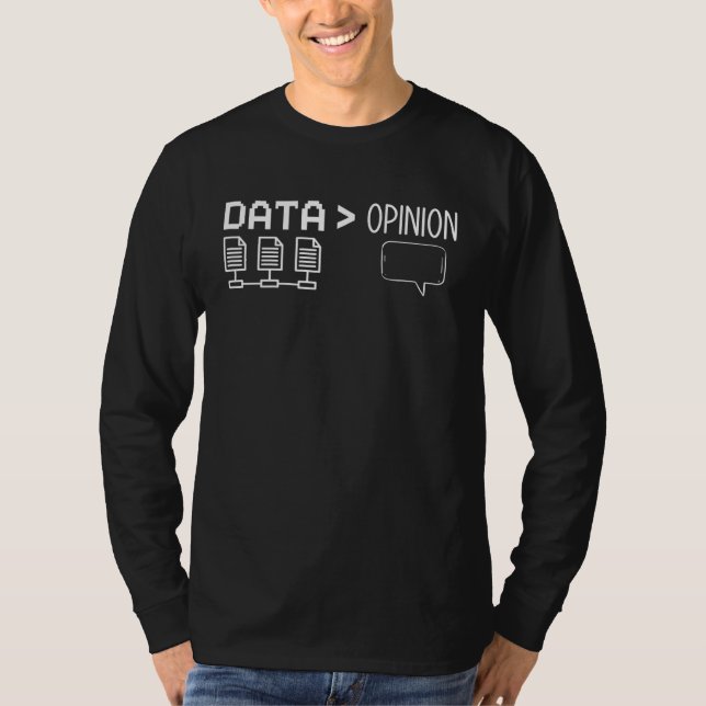 T-shirt Data Opinion Artificial Intelligence Data Scientis (Devant)