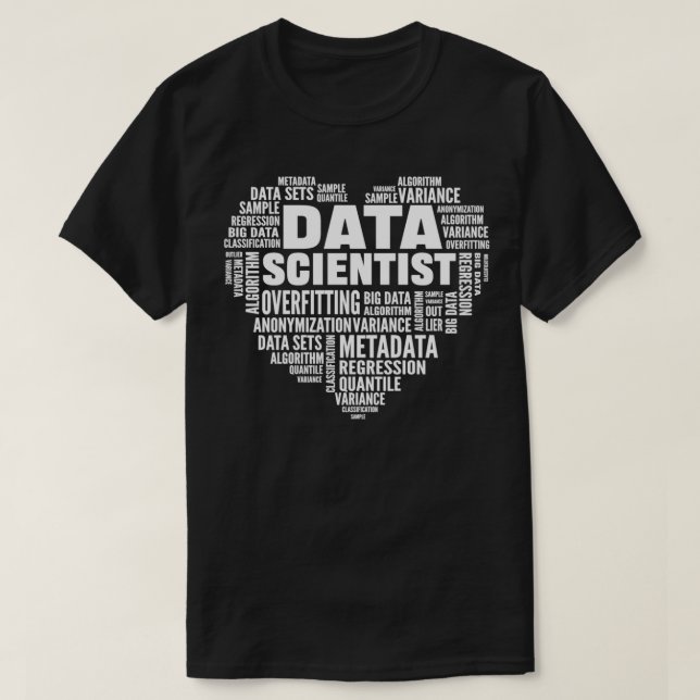 T-shirt Data Science Big Data Analyst Pour Data Scientist (Design devant)
