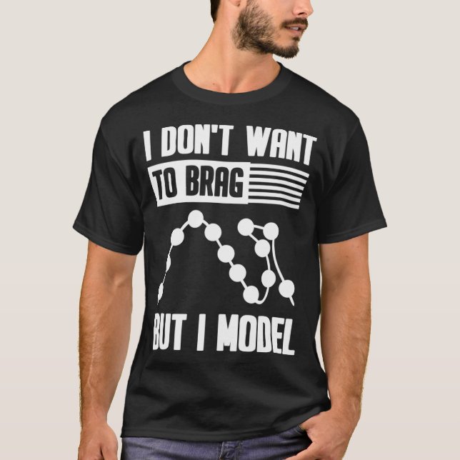 T-shirt Data Science Scientist - Je Ne Veux Pas Brag Mais  (Devant)
