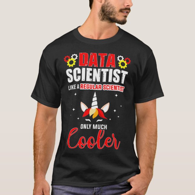 T-shirt Data Scientifique Cool Data Science Analyste miniè (Devant)