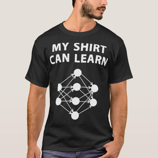 T-shirt Data Scientifique Machine Learning Réseau neuronal (Devant)