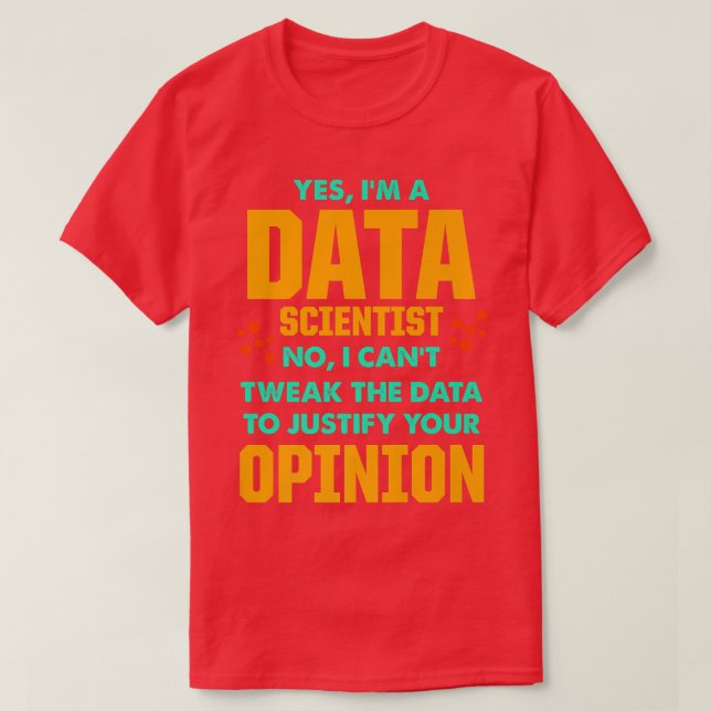 T-shirt Data Scientist Data Science Analyst Premium (Design devant)