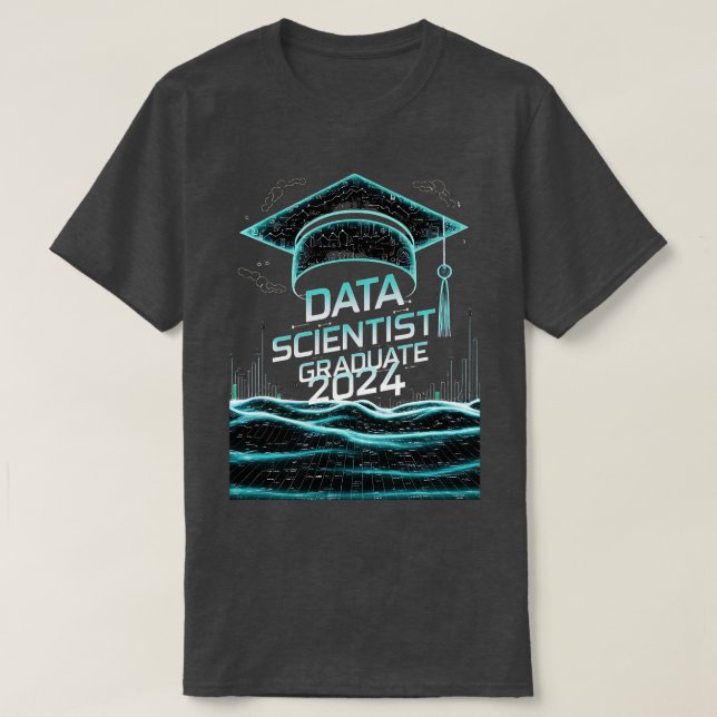 T-shirt data scientist Graduate 2024 Funny statistique gra (Design devant)