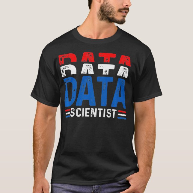 T-shirt Data Scientist instructeur Sciences des données Mi (Devant)