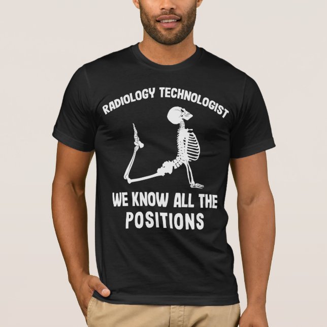 T-shirt Date A Rad Tech Radiologue Skeleton Radiology (Devant)