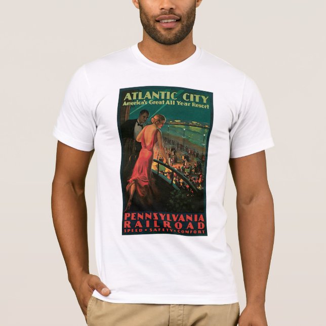T-shirt ~ d'Atlantic City toute la station de vacances (Devant)