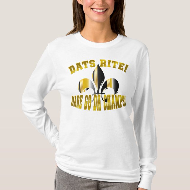 T-shirt Dats Rit, oser aller de champs/fleur de Lis (Devant)