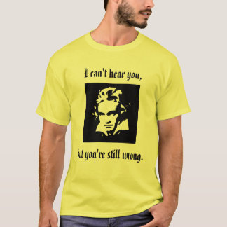 T-shirt d'attitude de Beethoven
