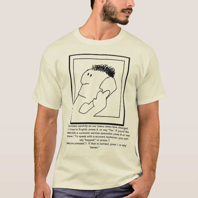 T-shirt d'audio-messagerie (Devant)