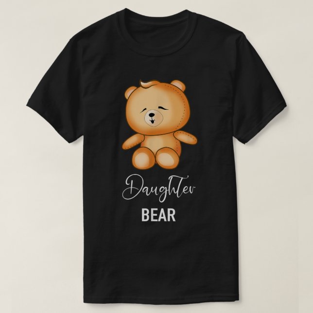 T-shirt Daughter Bear - Funny Family  (Design devant)