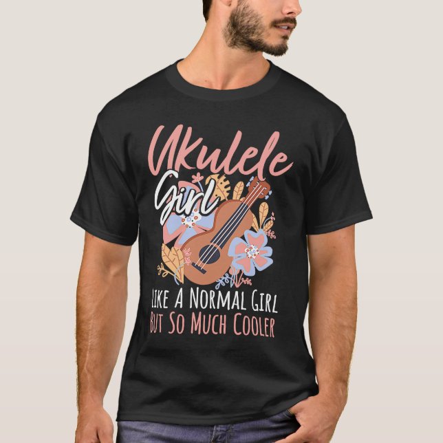 T-shirt Daughter Ukulele Player I Girl Ukulele I Woman Uku (Devant)